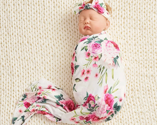 New Born Baby Girls Swaddle Wrap