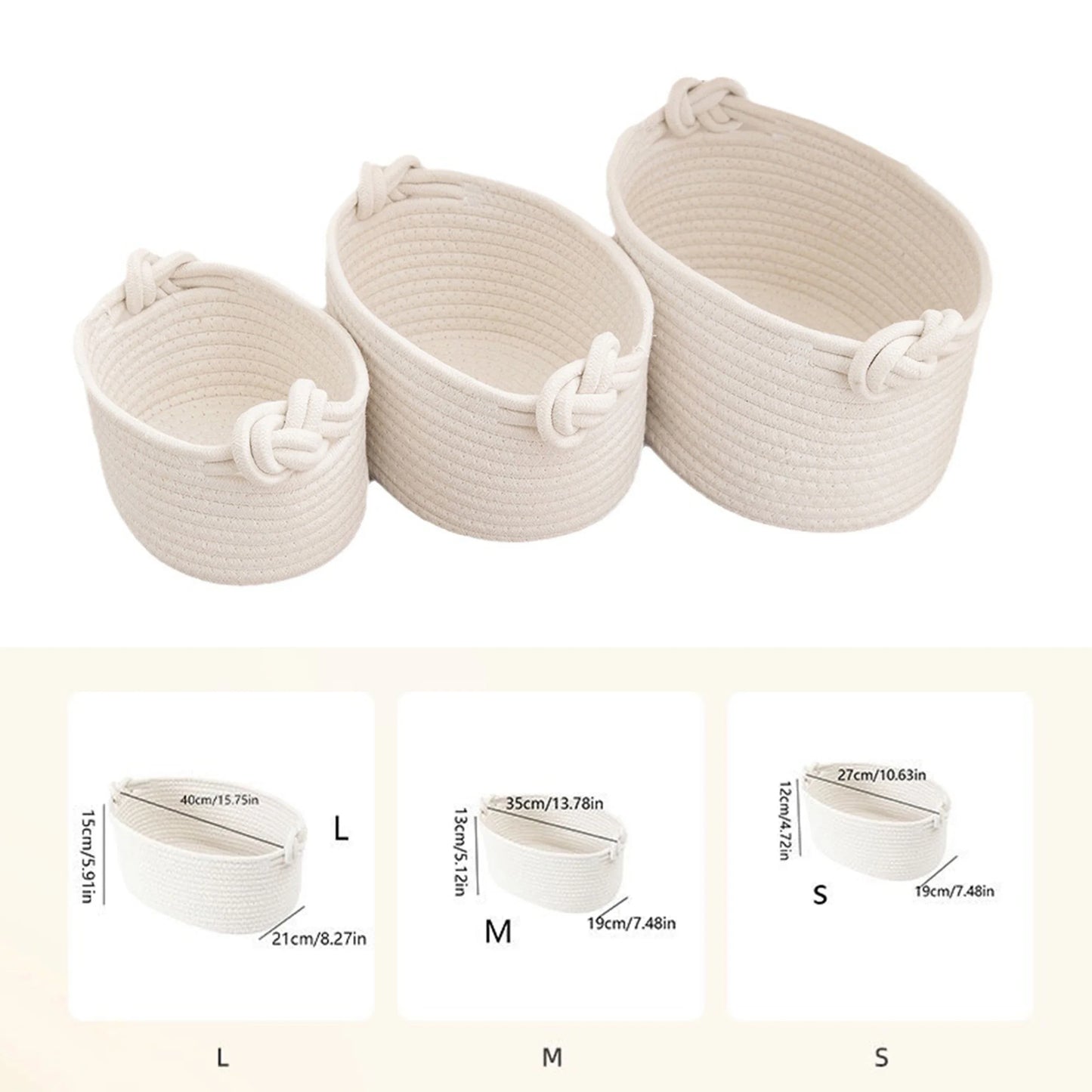 Xilo Personalized Baby Rope Basket