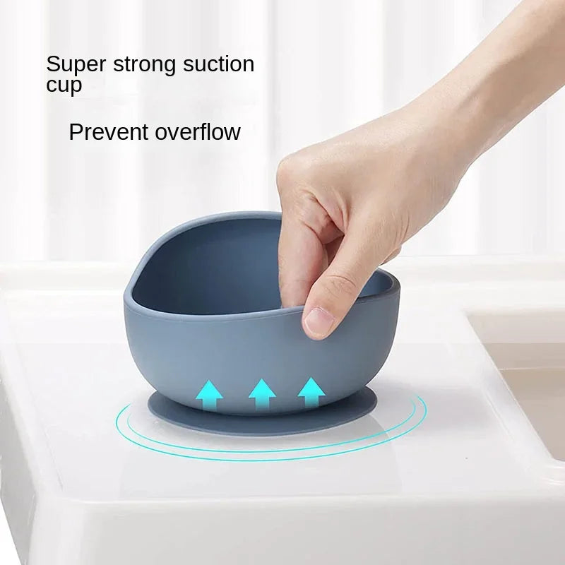Silicone Baby Suction Bowl Feeding Set
