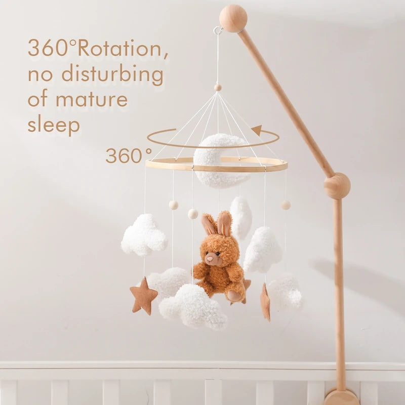 Baby Bell Dream Wooden Crib Mobile