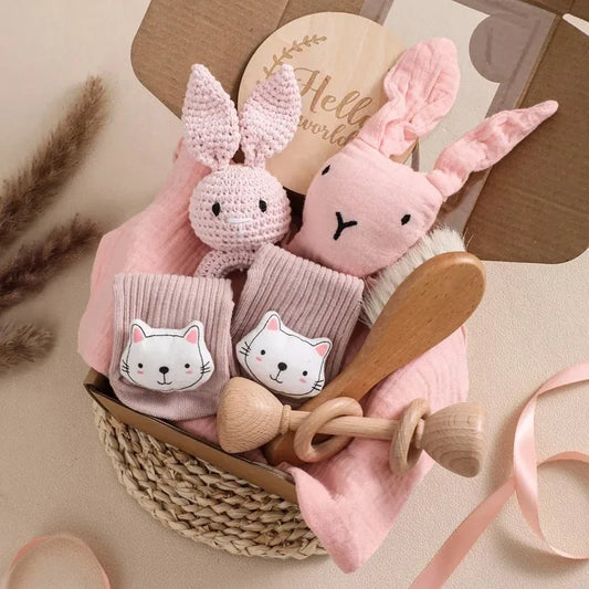 Newborn Double Sided Cotton Blanket Set