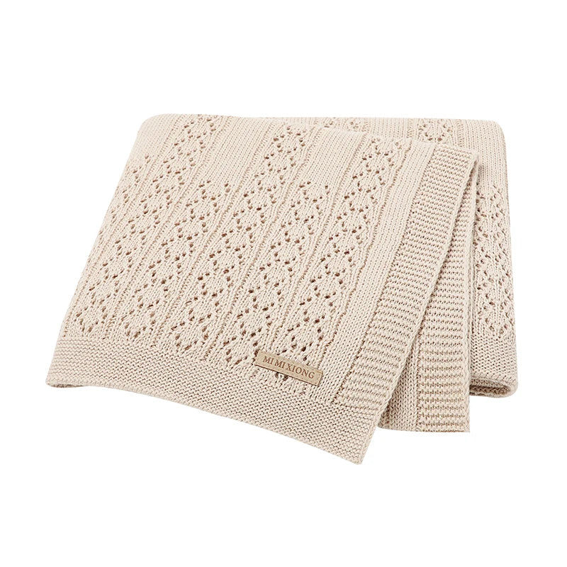 Biki Cotton Knitted Swaddle Wrap Blanket
