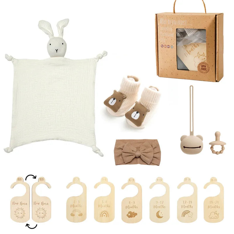 Newborn Double Sided Cotton Blanket Set