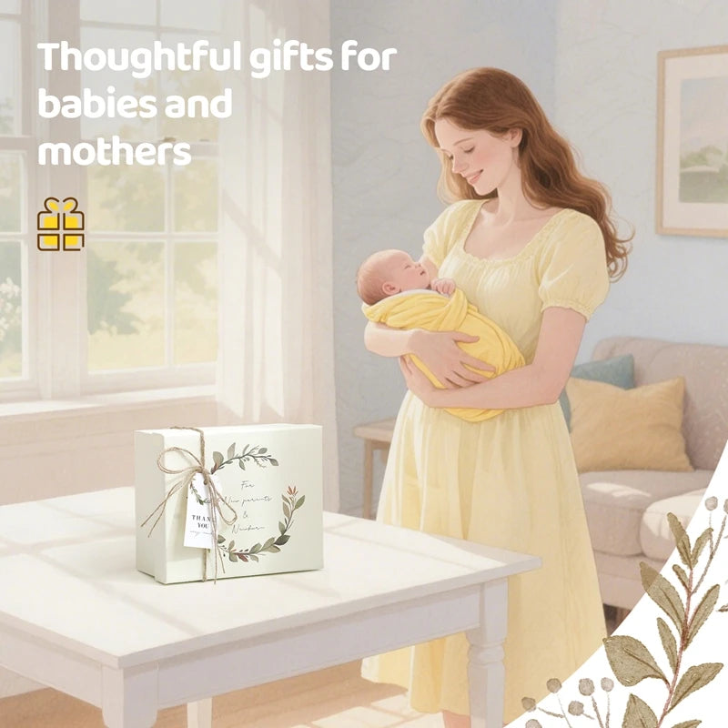 Wooden Rabbit Baby Gift Set
