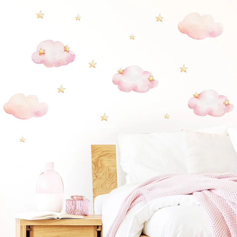 Cartoon Cloud Kids Room Wall Sticker
