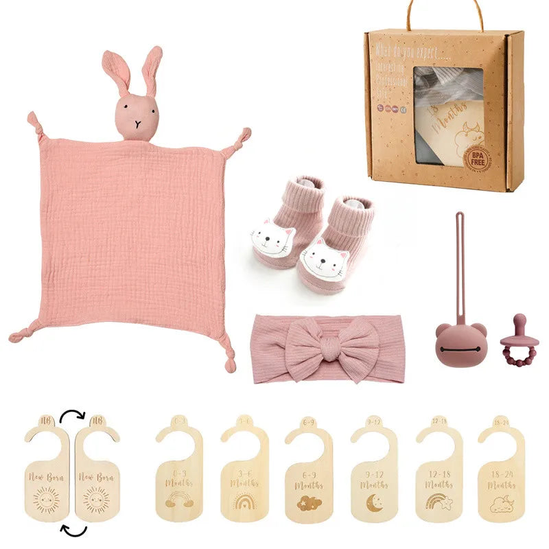 Newborn Double Sided Cotton Blanket Set