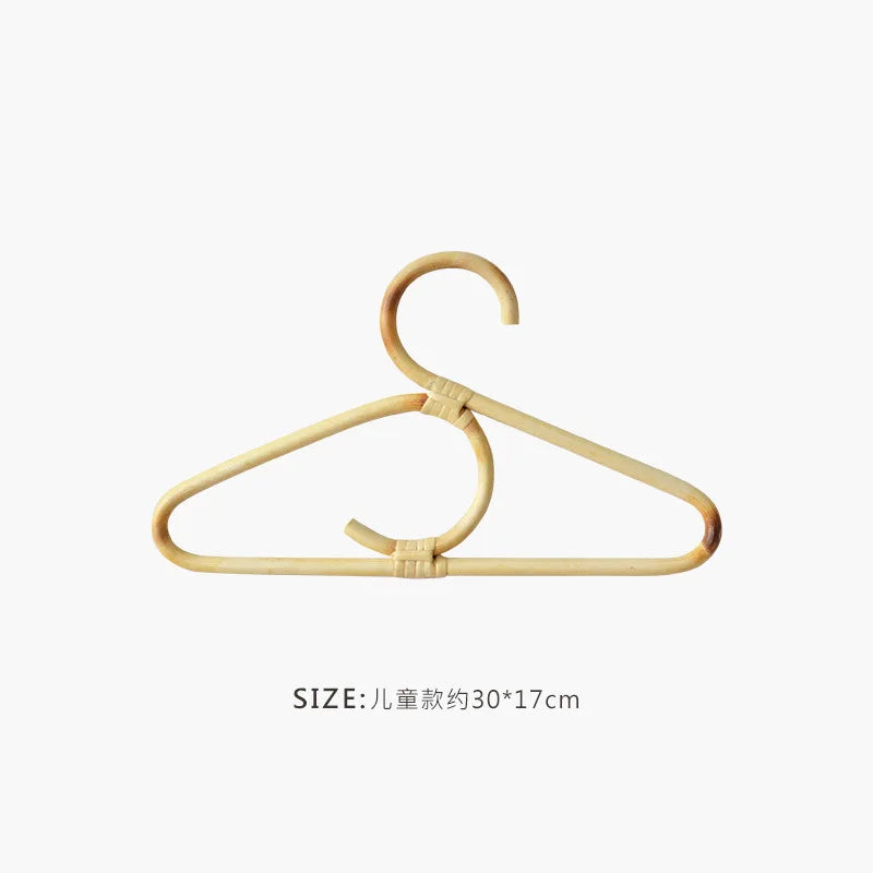 Handmade Rattan Hanger  for Kids Garments