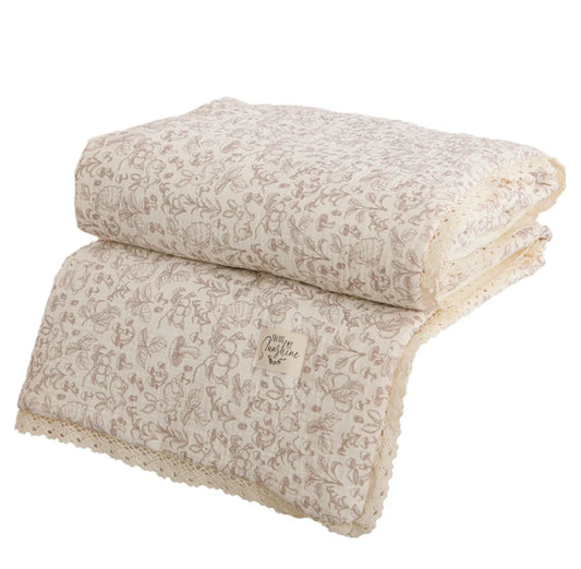 Ventage Cotton Padded Crib Blanket