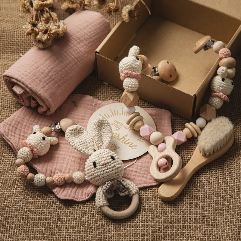 Newborn Double Sided Cotton Blanket Set