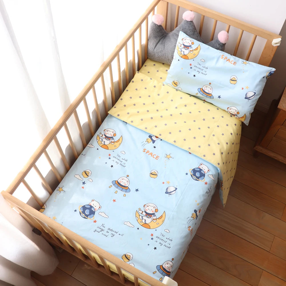 3 Pcs Cotton Cartoon Bed Linens