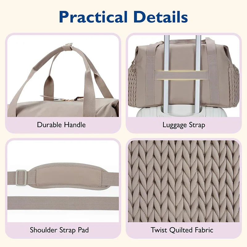 Large Capacity Woven Diaper Bag