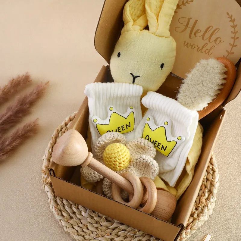 Newborn Double Sided Cotton Blanket Set