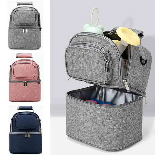 Double Layer Insulation Breast Feeding Storage Bag