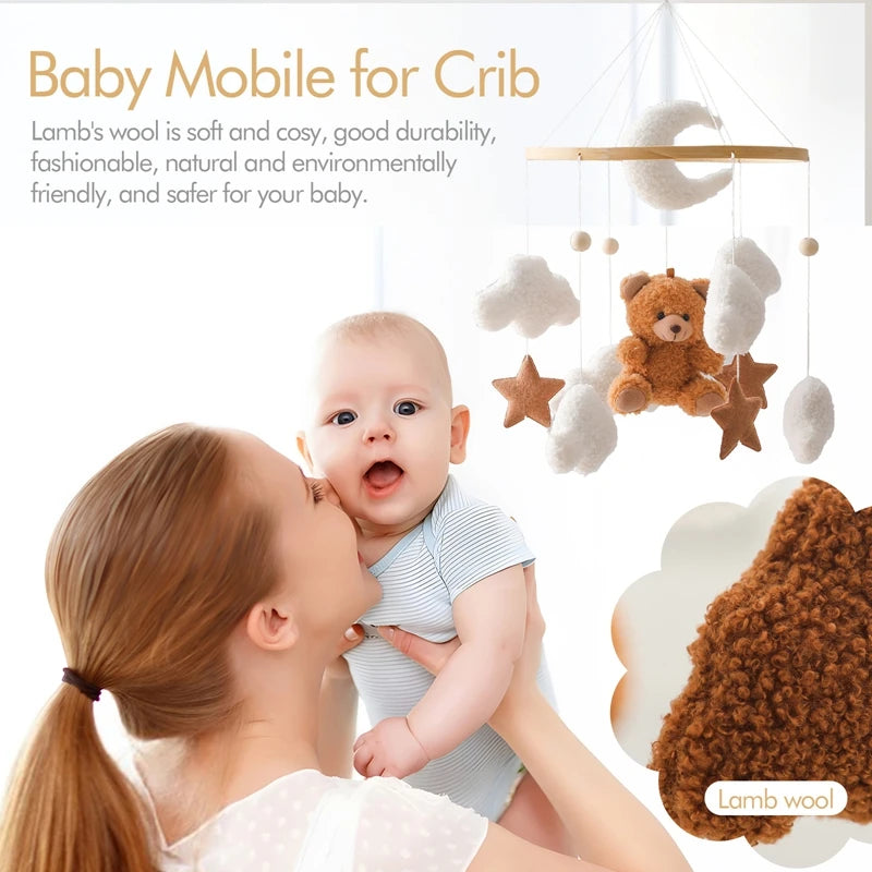 Baby Bell Dream Wooden Crib Mobile