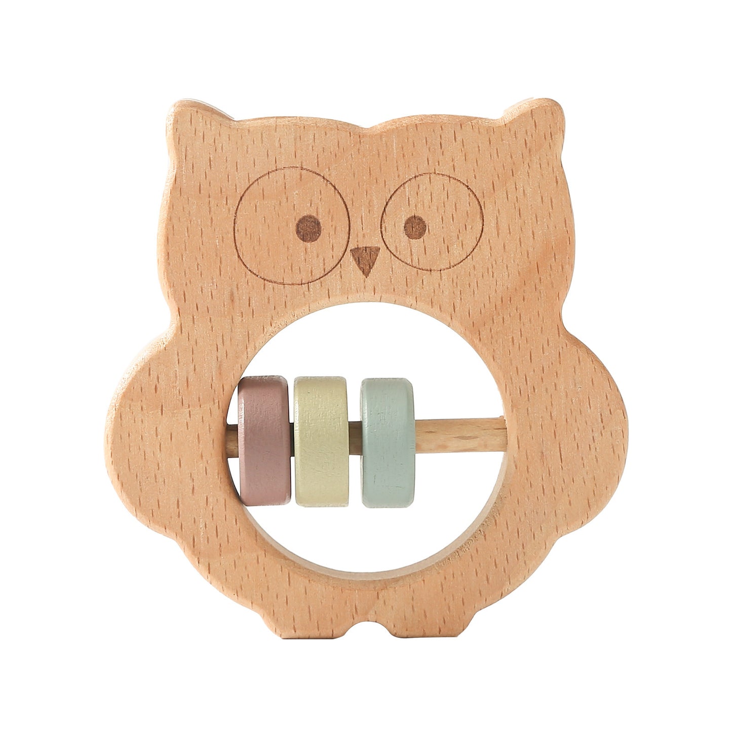 Baby Wooden Hand-held Rattle