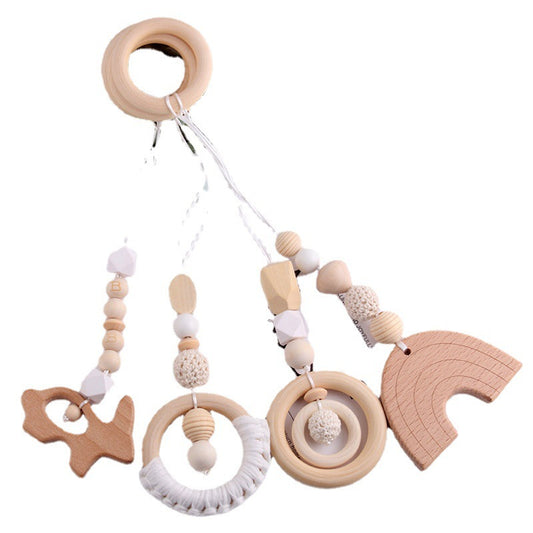 Baby Gymnastic Rack Beech Wood Teething Ring