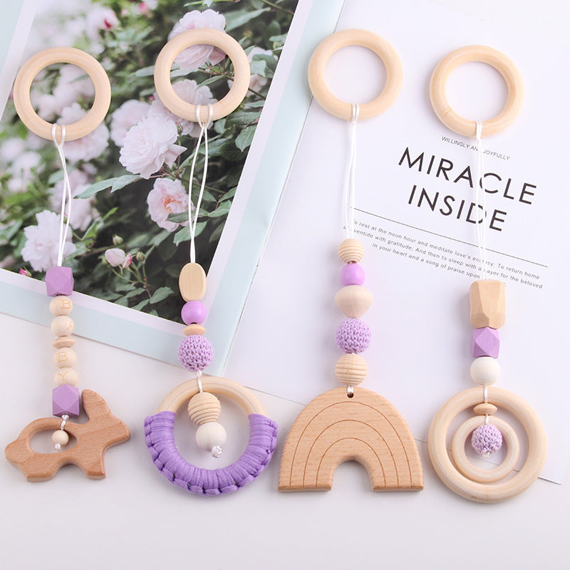 Baby Gymnastic Rack Beech Wood Teething Ring