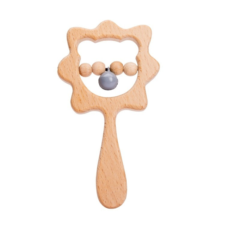 Baby Wooden Hand-held Rattle